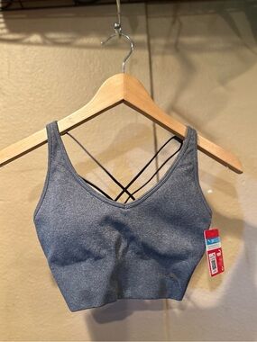 Puma gray sports bra nwt Sz M
